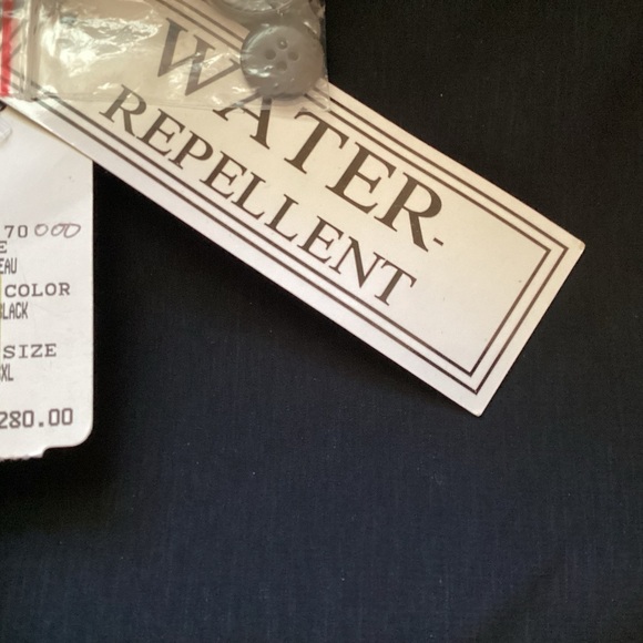 NWT $280 Jean-Paul Germain Black Heavy Work Coat Lined Water Repellent Sz 3XL - Picture 9 of 16